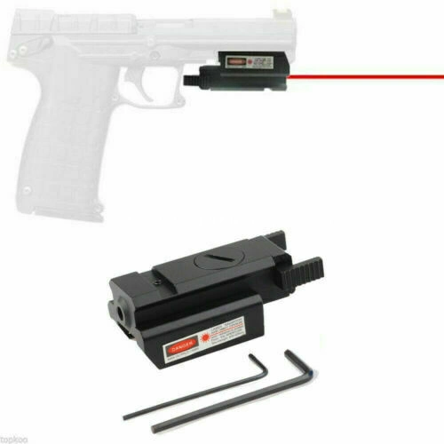 Red DOT Laser Sight Tactical 20mm Picatinny Weaver Rail Mount Gun Compact