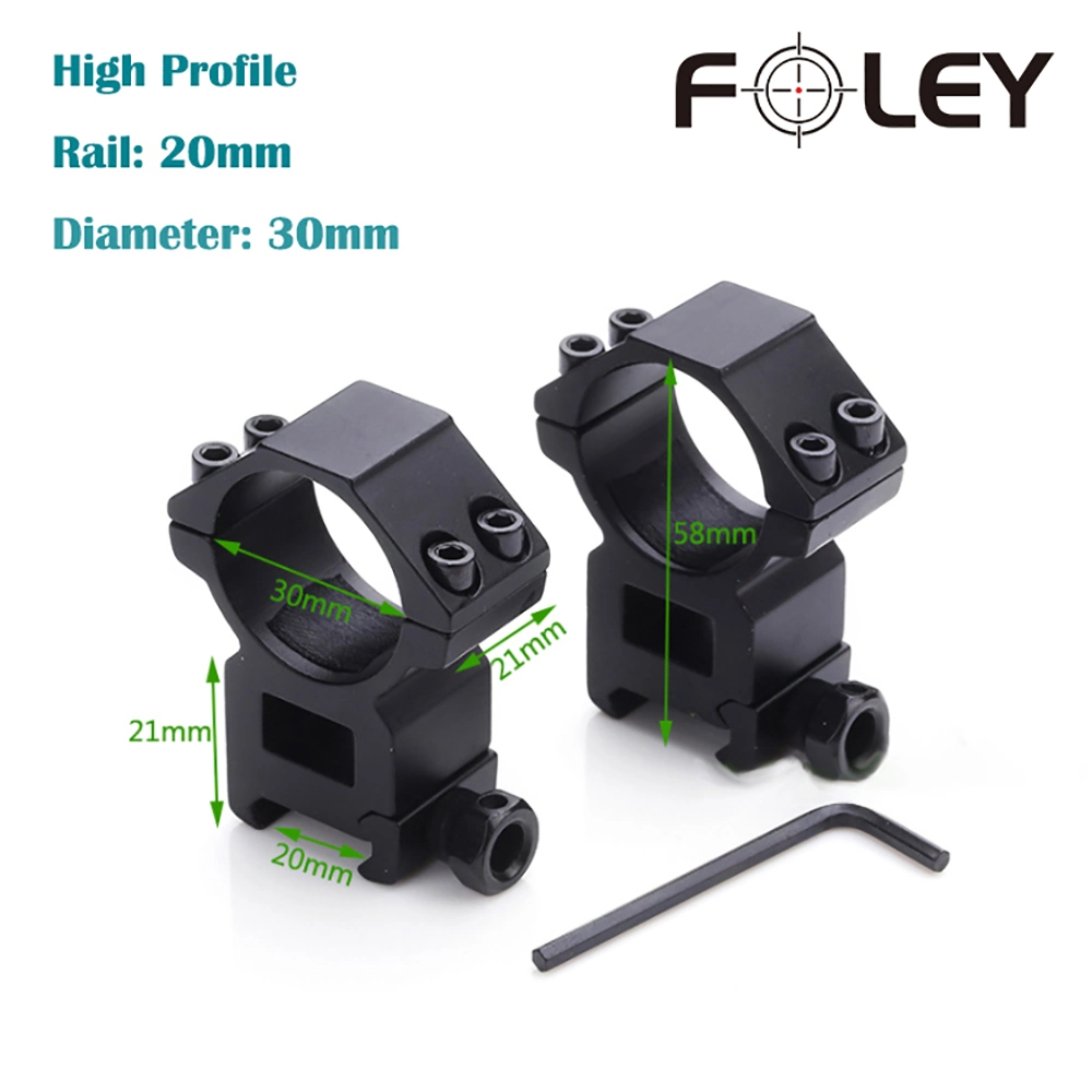 30mm Ring Scope Mount for 20mm Picatinny Weaver Low Profile