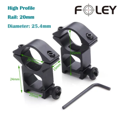 30mm Ring Scope Mount for 20mm Picatinny Weaver Low Profile