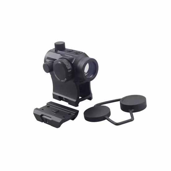 Erains M1al Style 4-5moa Tactical Compact Scope Enclosed 1X28 Top Buttons Switches and Riser Mount Included Weapon Red and Green DOT Sight