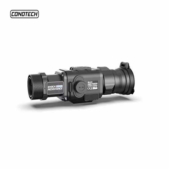Design Thermal Add-on Riflescope with 25mm 35mm 50mm Lens Clip-on Thermal Imaging Attachment