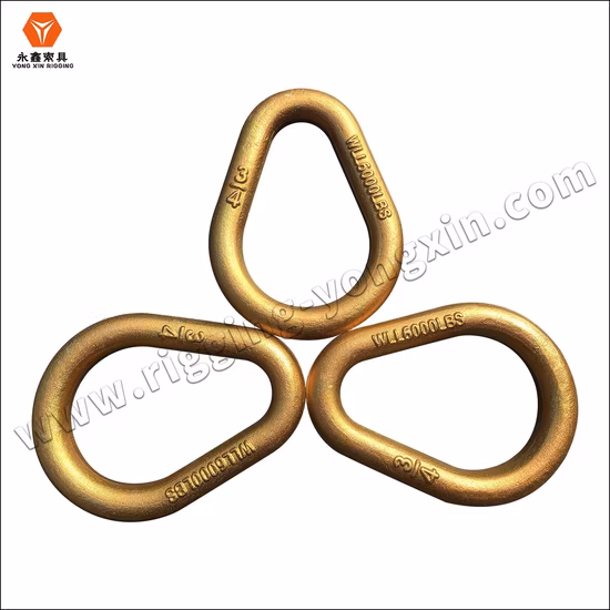 Rigging Hardware Forged Alloy Steel Pear Shaped Weldless Alloy Master Link